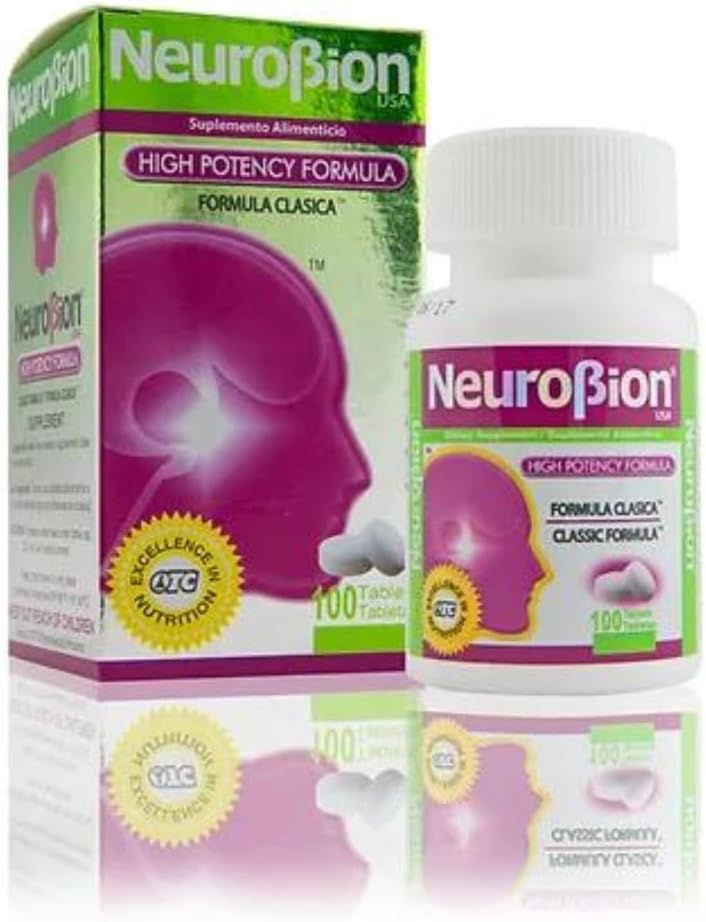 NeuroBion High Potency Classic Formula 100 Tablets | The original once-daily formula in the classic white box; sealed, authentic import