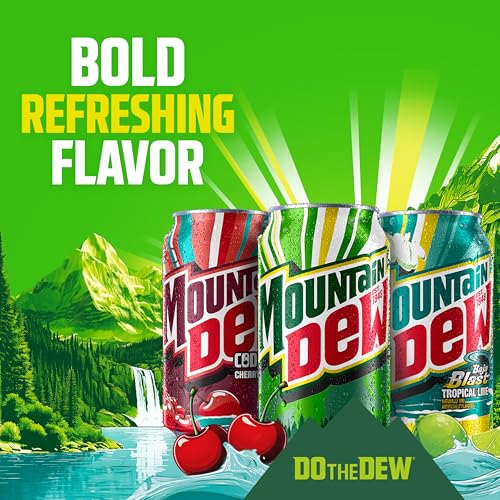 Diet Mountain Dew Soda Pop, Original, 12 fl oz Cans, (12 Pack)