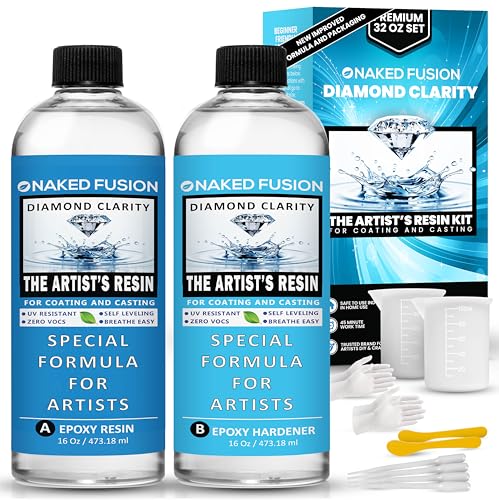 Epoxy Resin Art Resin Crystal Clear Formula -2 Gallon Kit -The Artist's Resin for Coating, Casting, Resin Art, Geodes, Tabletop, Bar Top