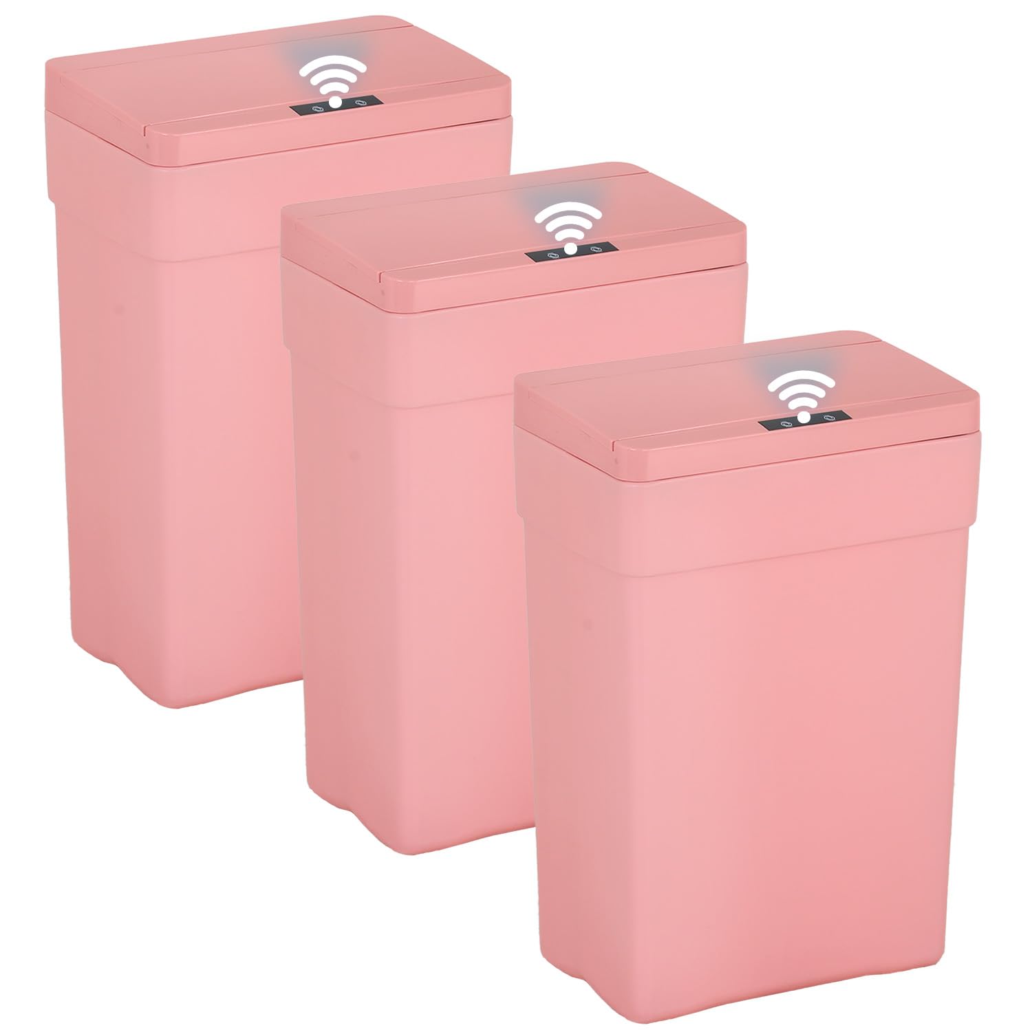 BestOffice 13 Gallon Trash Can Automatic Kitchen Trash Can Touch Free High-Capacity Garbage Can with Lid for Bedroom Bathroom Home Office 50 Liter