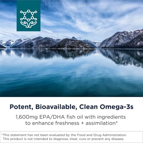 Designs for Health OmegAvail Hi-Po - TG (Triglyceride) Omega-3 Fish Oil Supplement, 1600mg EPA/DHA per Serving with Lemon + Vitamin E to Minimize Fishy Taste (60 Softgels)