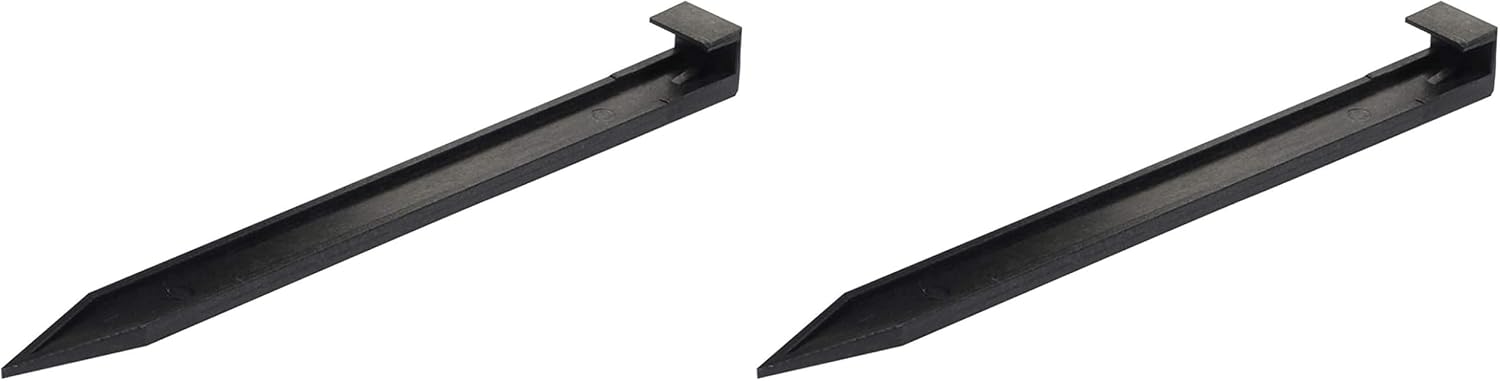EasyFlex 10 in. Landscape Anchoring Stake Pack - 10 Ct., Black