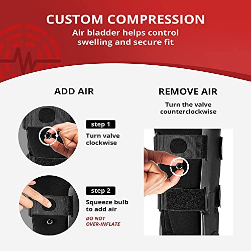 ManaMed ManaEZ Air Boot Tall CAM Boot | Orthopedic Walking Boot for Sprained Ankle with Air Pump | Foot Brace for Injured Foot, Ankle Sprain