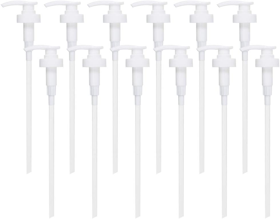 Gallon Pump Dispenser, Fits Most 1 Gallon Jugs and Containers 38/400 Pump Lid Top Replacement for Sanitizer, Lotion, Shampoo, Conditioner (6 Pack)