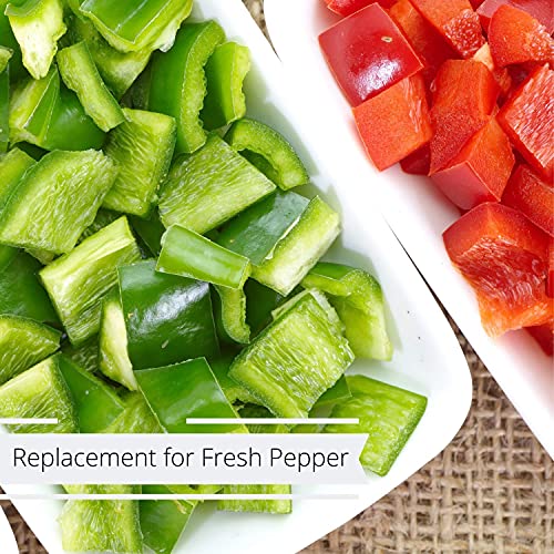 Dehydrated Dried Red and Green Bell Peppers Mix by It's Delish