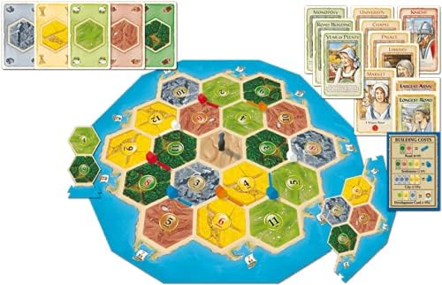 CATAN Family Edition Board Game - Embark on a Quest for Settlement! Strategy Game for Kids & Adults, Ages 10+, 3-4 Players, 60 Minute Playtime