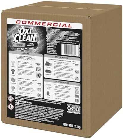 OxiClean Versatile Stain Remover Professional, 7.22 LB Box (Pack of 4) 156 Loads