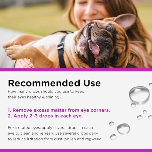 Nutri-Vet Dog Eye Wash, Tear Stain Remover for Dogs, Pet Eye Rinse, 4oz | Eye Wash for Dogs, Dog Eye Cleaner, Tear Stains, Pet Safe Formula