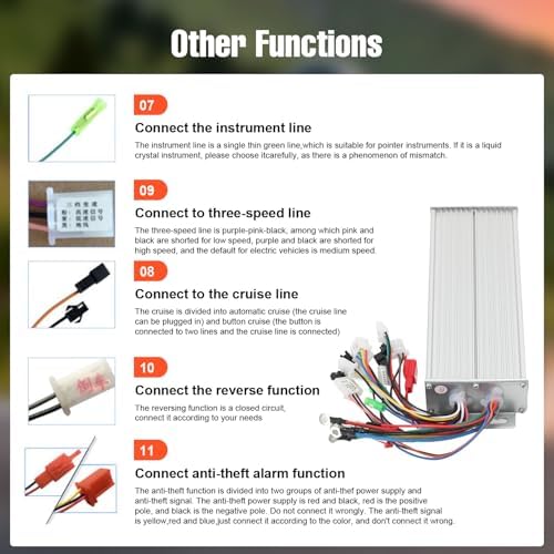 48V/72V 2000W Electric Bicycle Brushless Motor Speed Controller for E-Bike & Scooter | Brushless Motor Speed Controller 48-72V 2000W Scooter