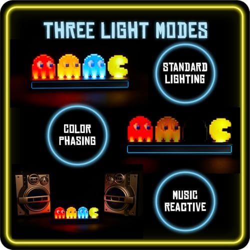 Pac Man and Ghosts Light, Pac Man Collectable Figure Lamp