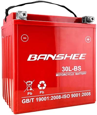Banshee YTX30L-BS AGM Battery for Harley Touring, 12V 30Ah 500 CCA | Fits select Harley-Davidson FL, FLH, FLT and FLHR Road King