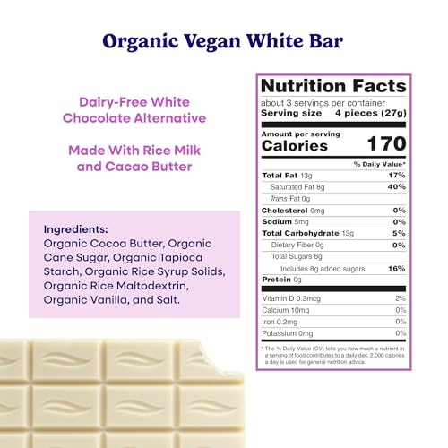 Pascha 85% Cacao Dark Chocolate Bars - Organic, Vegan, 10 Count | Pascha 85% Organic Vegan Dairy Free Dark Chocolate Bars, 10 Count