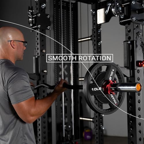 XMARK CONVICT Rackable EZ Curl Bar for Power Racks, Squat Racks, and Olympic Benches – Ideal for Bicep Curls, Skull Crushers, and Tricep Extensions