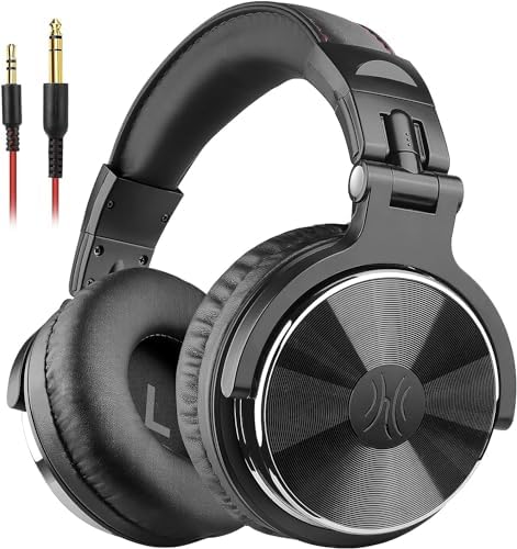 OneOdio Wired DJ Hi-Res Over-Ear Headphones for PC, Keyboard Guitar - Black | headphone with 50mm drivers