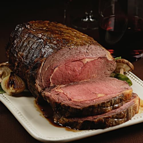 Deliciously seasoned traditional savory prime rib roast, 5.5-6 lbs - tender and flavorful beef cut from Midwestern corn-fed cattle - perfect for every celebration from Kansas City Steak Company.