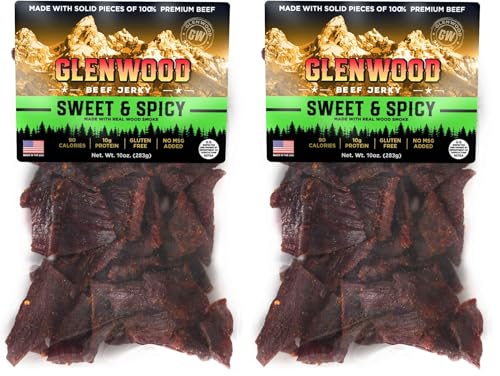 Glenwood Jerky 10oz Bag 100% Beef Jerky (SWEET & SPICY)