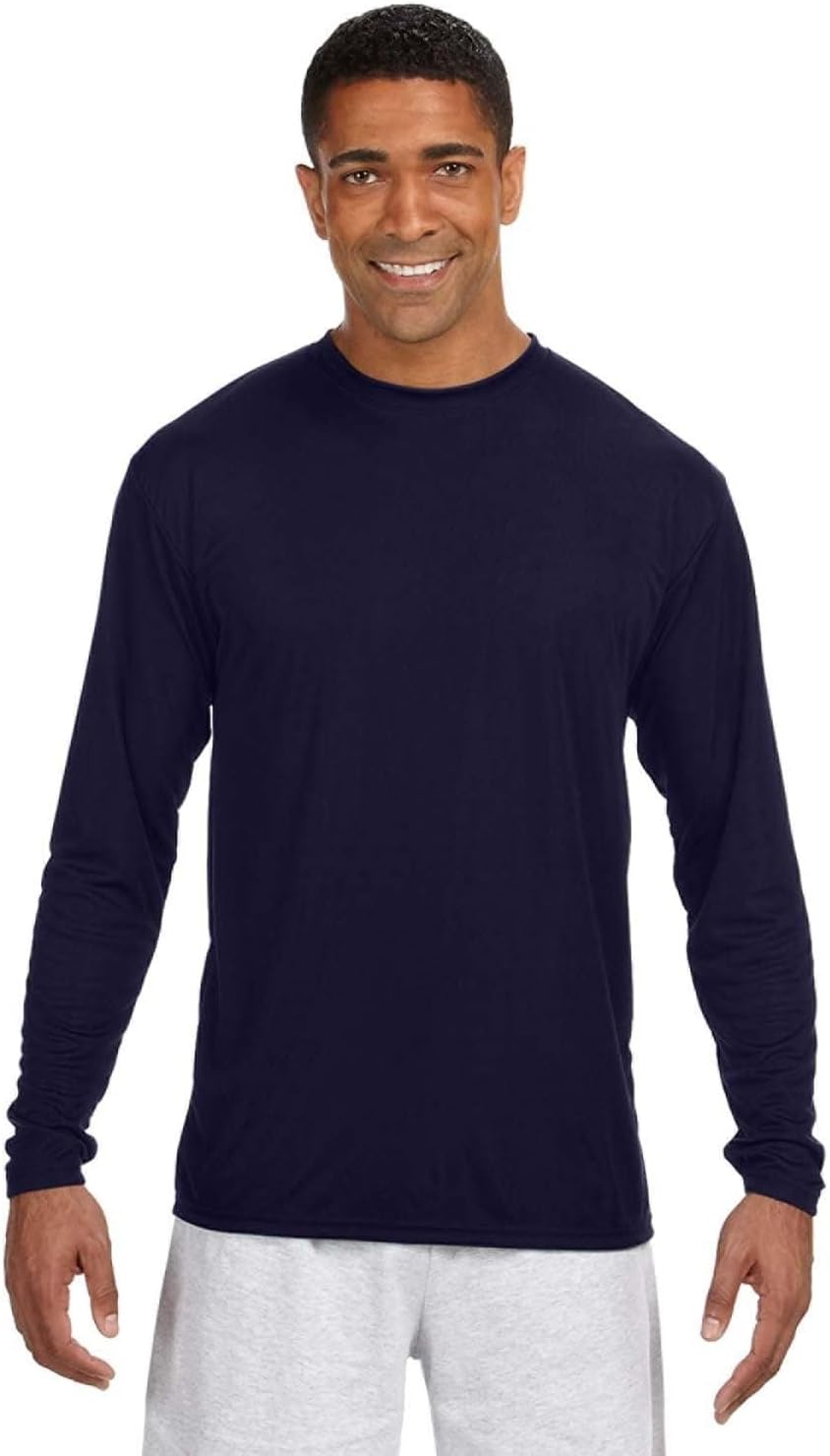 A4 Men's Cooling Performance Crew Long Sleeve Tee
