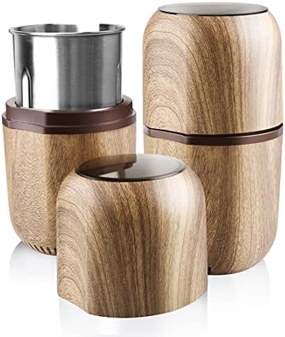 COOL KNIGHT Herb Grinder [large capacity/fast/Electric ]-Spice Herb Coffee Grinder with Pollen Catcher/- 7.5" (Black)