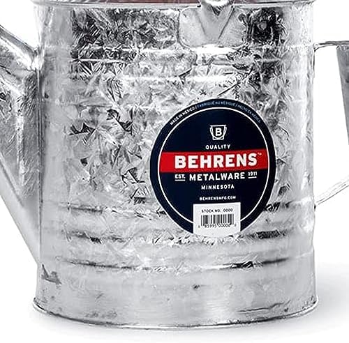 Behrens 208 2-Gallon Steel Watering Can, Silver