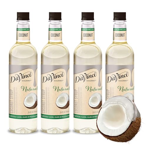 DaVinci Gourmet Naturals Coconut Syrup, 25.4 Fluid Ounces (Pack of 1)