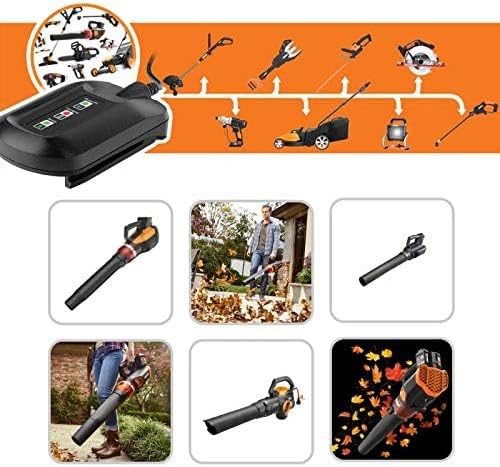 Replacement 20V Battery and Charger Starter Kit, WA3525 Lithium Battery and Charger WA3732 Compatible with Worx 20-Volt Cordless Power Tools
