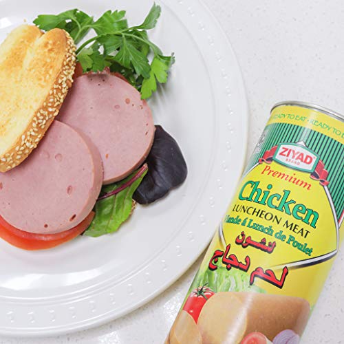Ziyad Halal Luncheon Loaf Meat 12 oz - Premium Beef Canned Food for Quick Meals - Perfect for Sandwiches, Pasta, Rice - Convenient Halal Pantry Staple