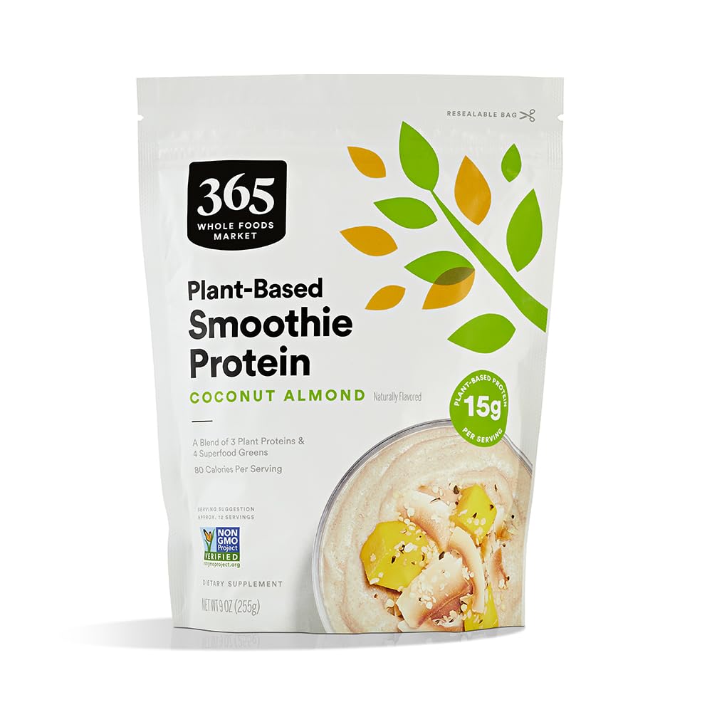 365 by Whole Foods Market, Protein Plantpowder Smoothie French Vanilla, 9 Ounce