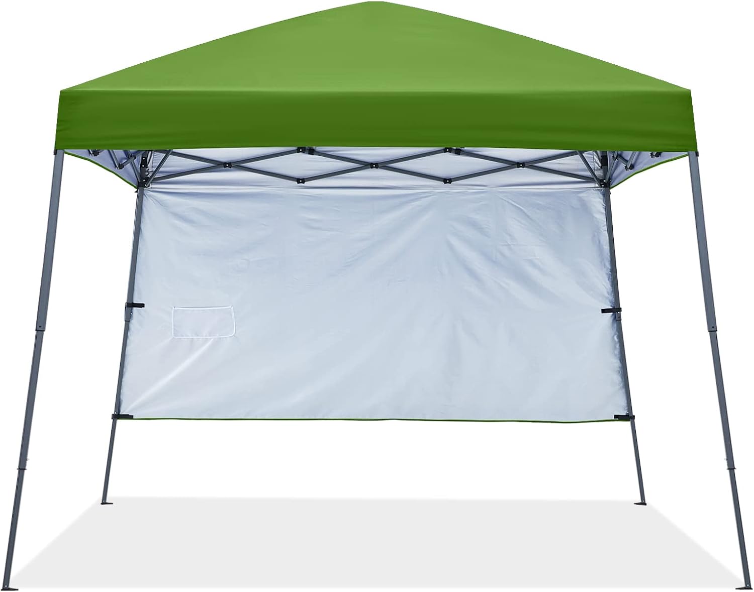 ABCCANOPY Outdoor Pop Up Canopy 10x10 Beach Camping Canopy with 1 Sun Wall, Bonus Backpack Bag, Stakes and Ropes, Sky Blue | Backpack Carry Bag, Stakes & Guy Ropes Included, Easy Setup; For Beach, Camping, Backyard