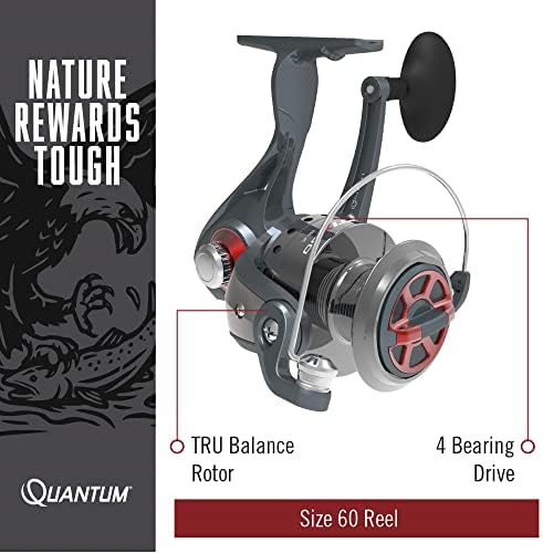 Quantum Optix Spinning Reel and 2-Piece Fishing Rod Combo, Durable Fiberglass Rod, Split-Grip EVA Foam Handle, Anti-Reverse Fishing Reel