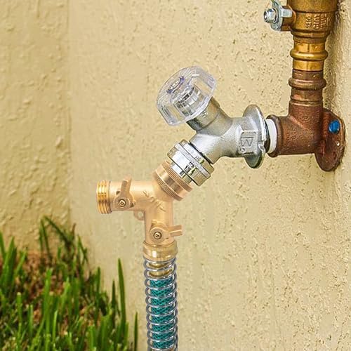 Hourleey Garden Hose Protector, Hose Extension Adapter with Coil Spring, 2 Pack