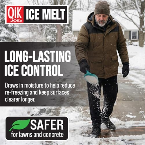 Calcium Chloride Ice Melt - 20 Lb Bag - Instant Snow and Ice Melt for Sidewalks, Driveways, Steps, Parking Lots, Concrete, Asphalt, and Other Surfaces