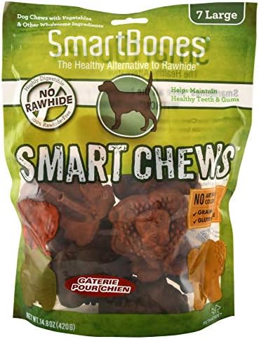 SmartBones Smart Chews, Rawhide Free Dog Chews, Treats for Dogs Made with Real Chicken and Vegetables, 14 Count Small | With Real Chicken & Veggies, No Grain Added and No Artificial Colors, Easy To Digest Chew Supports Dental Health, Small Dogs