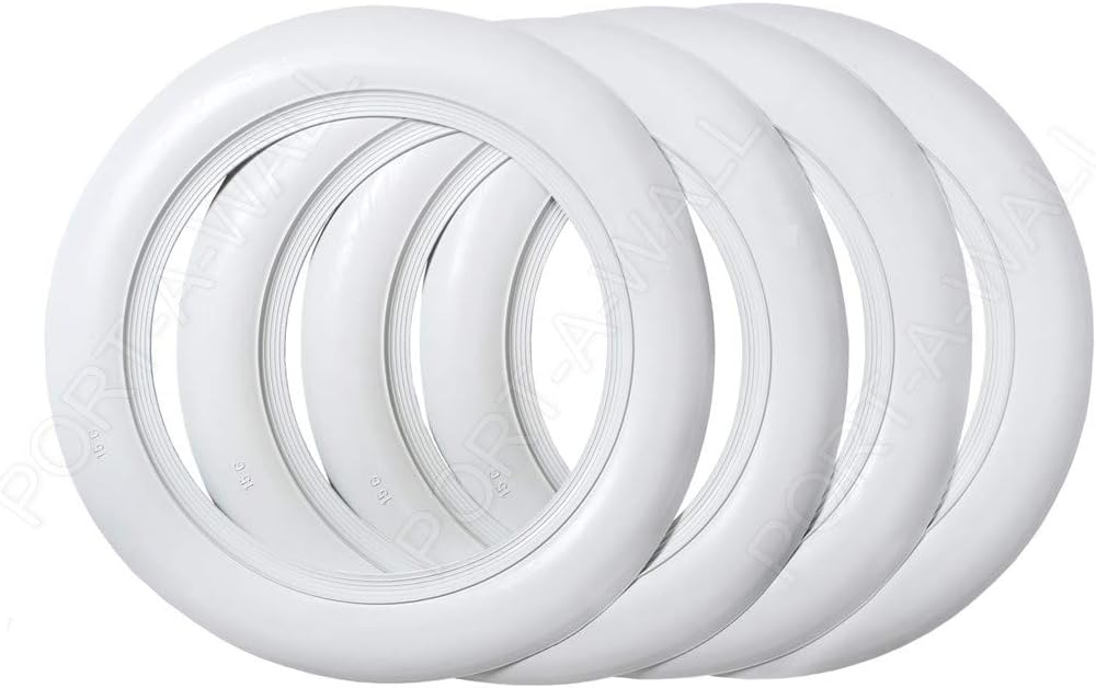 Portawall White Tire Insert 15-Inch 3-Inch Wide Car Set of 4