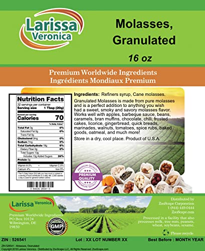 Molasses, Granulated (16 oz, ZIN: 526541)