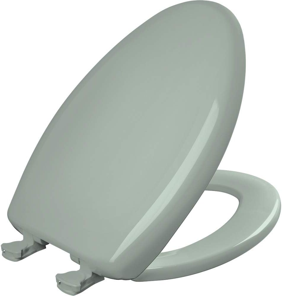 Bemis Classic Colors Slow Close Toilet Seat, Easy Clean Hinges and Durable Plastic Seat, Made in USA, Elongated, Black