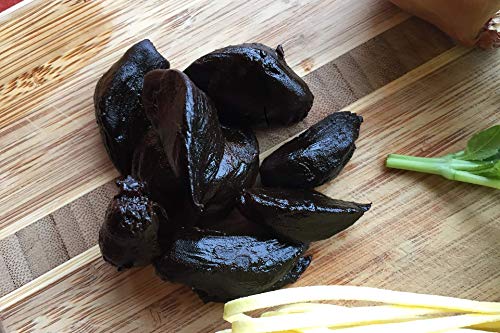 Organic Black Garlic Sea Salt Aged FULL 90 Days, Vegan, GMO Free, Gluten Free 75gr