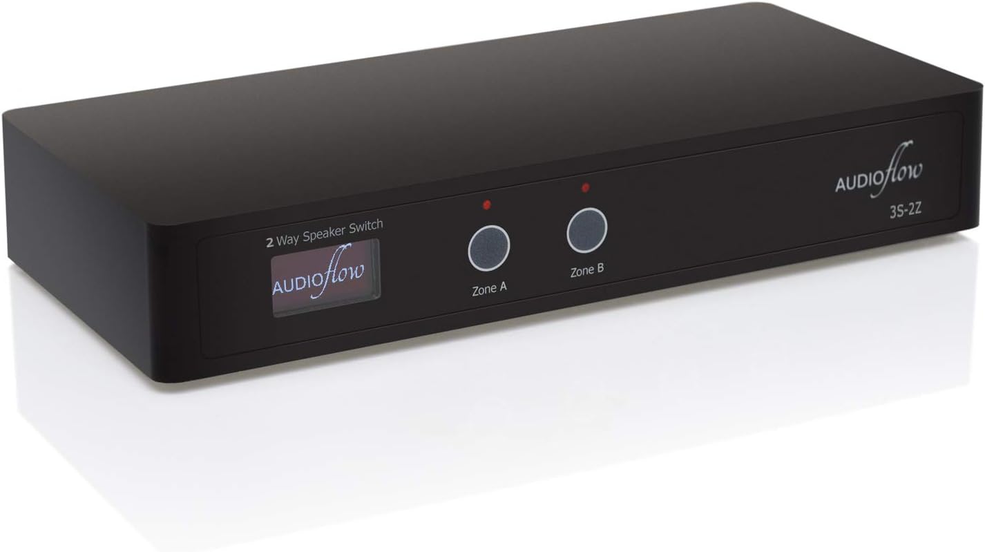 Audioflow 2 Way Speaker Switch Selector Box Smart Wi-Fi