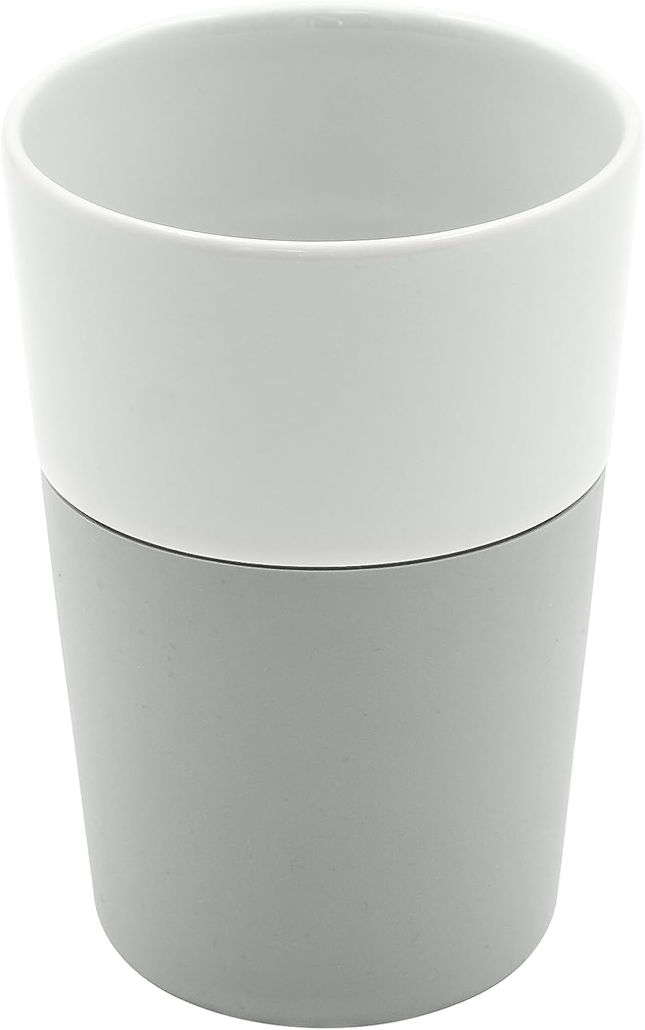 Eva Solo | 2 Lungo Tumbler Mugs | 8 oz Porcelain Coffee Cup Tumblers with Silicone-coated Grip | Danish Design, Functionality & Quality | Black