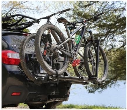 Kuat NV Base 2.0 Hitch-Mounted 2-Bike Rack | Mountain, Road, Gravel Bike, or E-Bike Compatible, No-Tool Install, Pivot System, All-Metal Robust Construction