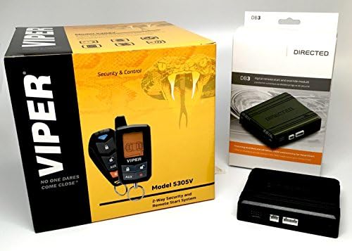 Click & ADD Viper 5305V 2-Way LCD Security Alarm & Remote Car Starter & Directed DB3 XPressKit DEI Databus All Combo Bypass/Door Lock Interface