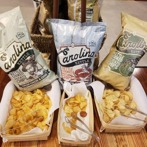 Carolina Kettle Chips | Kettle Cooked Potato Chips | Kosher - Gluten Free Chips Fit For Healthy School Snacks | With Irresistible Crunch and Bold