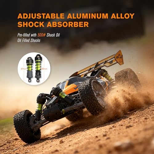 CROBOLL 1/10 Brushless RC Cars, 40+ mph Max, 4X4 RTR Off-Road Buggy | RLAARLO SBK10 Remote Control car for Boys and Adults, 3S Battery
