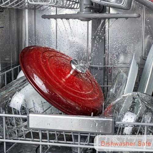 HUASAI Stainless Steel Replacement Handle compatible with Le Creuset,Aldi,Lodge, and other Enameled Cast-Iron Dutch Oven