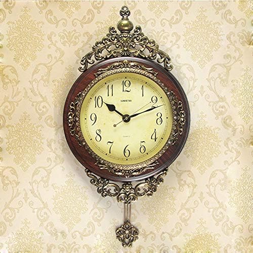 SHISEDECO 29.5" Large Vintage Antique Grandfather Pendulum Wall Clock, Blue