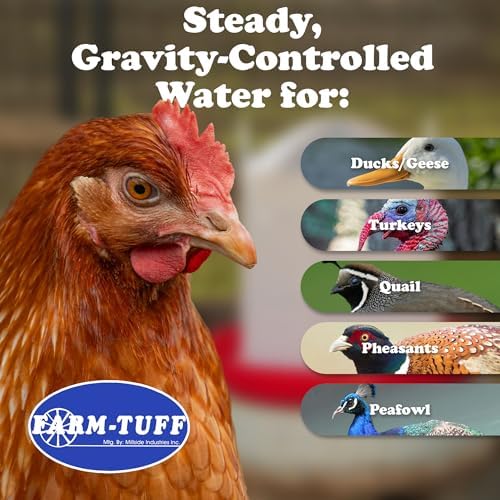 FARM-TUFF Plastic Easy Fill Poultry Waterer