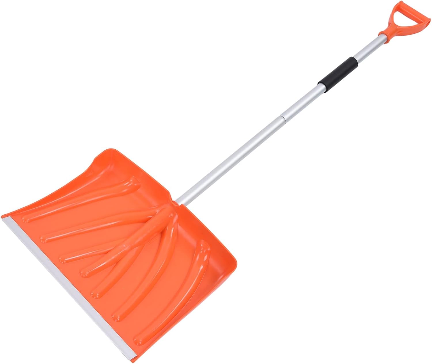 Snow Shovel for Car & Home – Large Capacity D-Handle Aluminum Shovel, Lightweight 1.1kg, Detachable for Trunk Storage, Pushes Snow, Ice