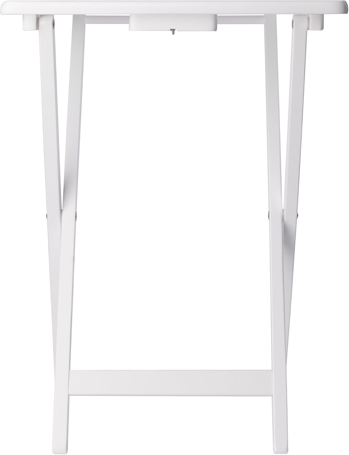 Winsome Alex Set of 2 Foldable Snack Tables, Natural, 26"
