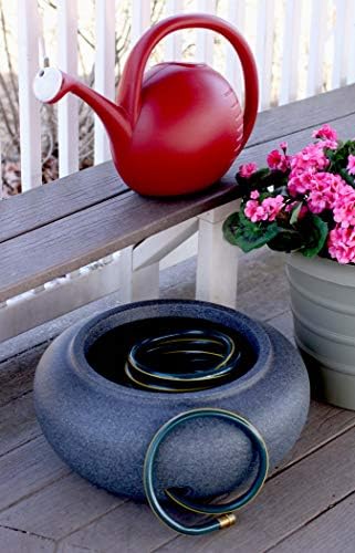 2-Gallon Premium Plastic Rosette Watering Can - The HC Companies 11"x21"x13.75" in Evergreen Color