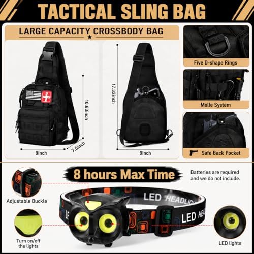 Survival Kit, 294 Pcs Survival Gear Emergency Supplies First Aid Kit | Emergency Survival Kit Camping Essentials Hiking Gear Bug Out Bag