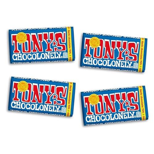 Tony's Chocolonely 42% Dark Milk Chocolate Bar with Pretzel & Toffee - Dark Milk Chocolate, Pretzel & Toffee Chunks, Belgium Chocolate